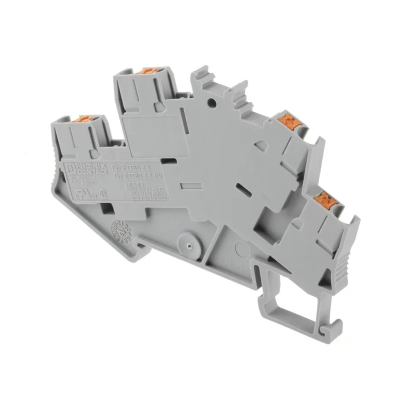 Phoenix Contact Double Level Terminal Block PTTBS 2.5 Series, Push-in Termination, 500V, 22A, Grey, 0.14mm² to 4mm² 3209604