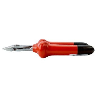 Bahco VDE 1000V Approved Semi-Flush Cable Cutter 2.8mm Max Capacity Chrome Vanadium Steel Jaw Bi-Metal Handle 2171V-180