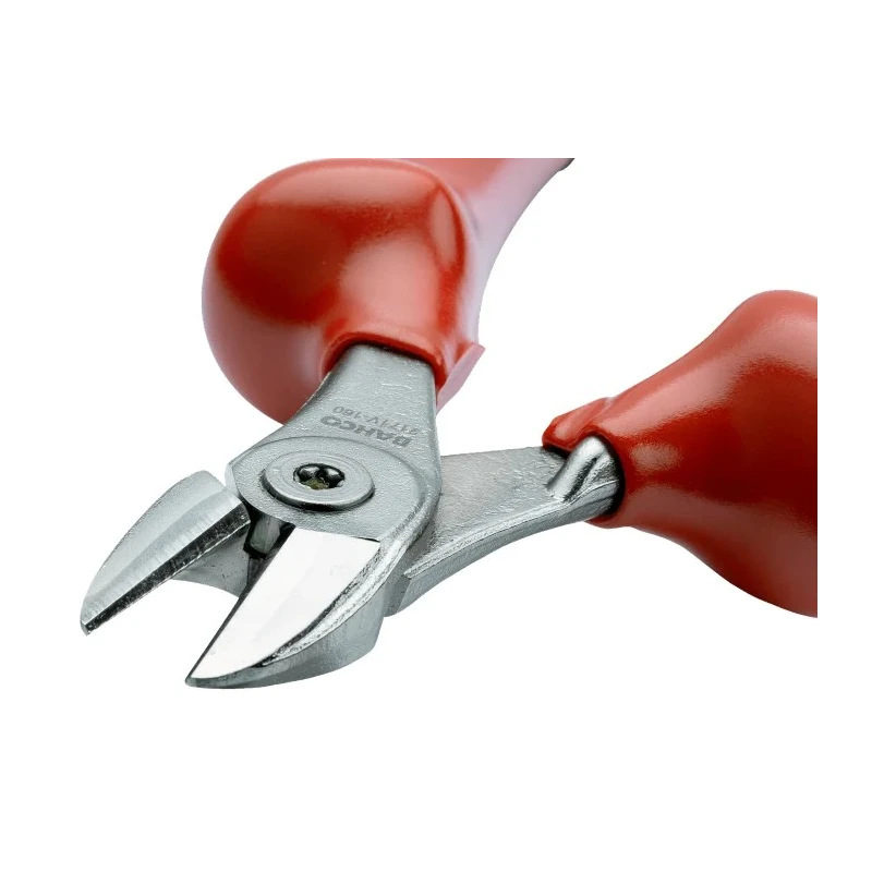 Bahco VDE 1000V Approved Semi-Flush Cable Cutter 2.8mm Max Capacity Chrome Vanadium Steel Jaw Bi-Metal Handle 2171V-180