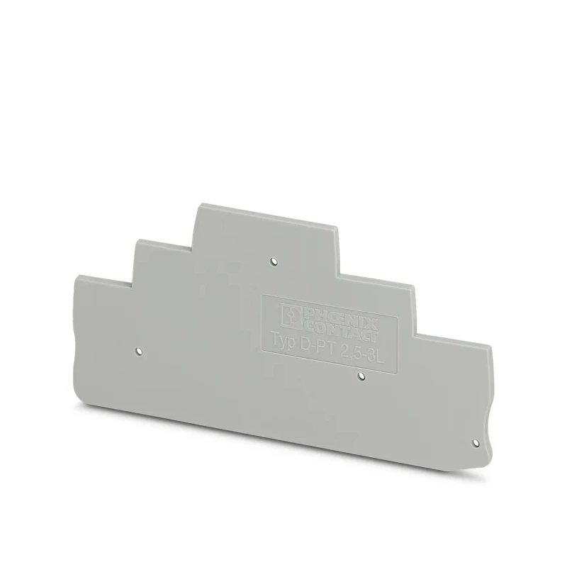 Phoenix Contact D-PT 2.5-3L Series End Cover Accessory for DIN Rail Terminal Blocks 3211647