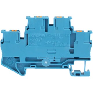 Phoenix Contact Double Level Terminal Block 2-Level 500V 22A Push-in Termination Blue PTTB 2.5 BU 3210570