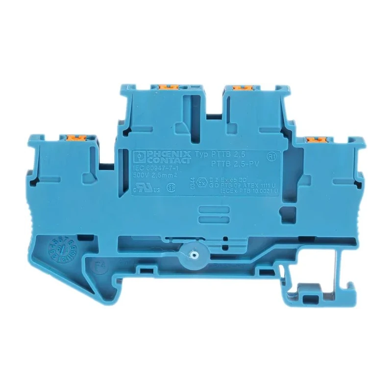 Phoenix Contact Double Level Terminal Block 2-Level 500V 22A Push-in Termination Blue PTTB 2.5 BU 3210570