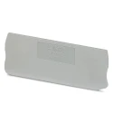 Phoenix Contact D-ST Series Grey Polyamide End Cover for Use with DIN Rail Terminal Blocks 3040083