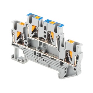Phoenix Contact Double Level Terminal Block Grey 0.14mm² to 4 mm² 22A 500V Push-in Termination ATEX 3210994