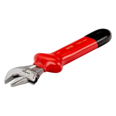 Bahco Adjustable Spanner 24 mm Jaw Capacity 205 mm Length Insulated Handle VDE 1000V Approved 8071V