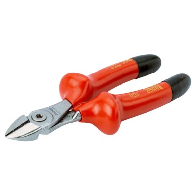 Bahco VDE/1000V Approved Semi-Flush Side Cutter 160mm Overall Length Chrome Vanadium Steel Jaw 2171V-160