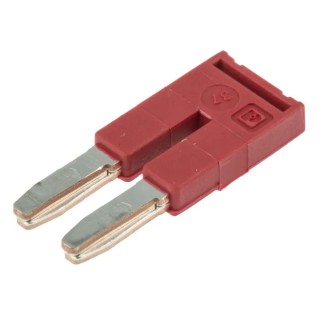 Phoenix Contact Jumper Bar 5.2mm Pitch Copper 24A Current Red Insulated Cover 3030161