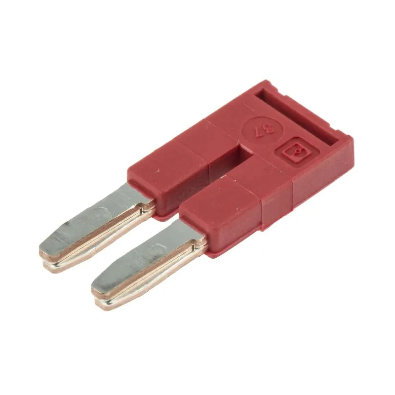 Phoenix Contact Jumper Bar 5.2mm Pitch Copper 24A Current Red Insulated Cover 3030161
