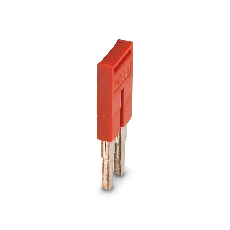 Phoenix Contact Jumper Bar 5.2mm Pitch Copper 24A Current Red Insulated Cover 3030161