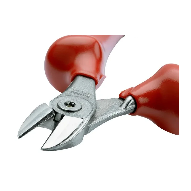 Bahco VDE/1000V Approved Semi-Flush Side Cutter 160mm Overall Length Chrome Vanadium Steel Jaw 2171V-160