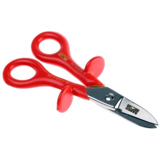 Bahco 150 mm Electricians Scissor Red Handle IEC 60900 Certified SC150NGV