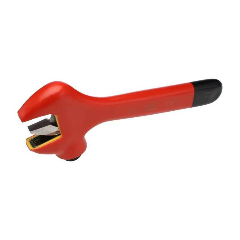 Bahco Adjustable Wrench with 39 mm Jaw Capacity, Insulated Handle, Chrome Finish, VDE/1000V Approved, 305mm Overall 8073VLT