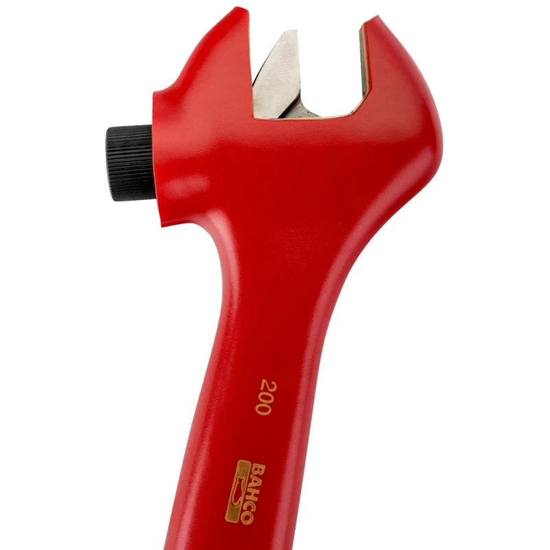 Bahco Adjustable Wrench 34 mm Jaw Capacity 255 mm Overall Length Insulated Handle VDE/1000V Approved 8072VLT