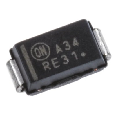 onsemi 40 V 3 A Surface Mount Schottky Diode DO-214AC Package MBRA340T3G