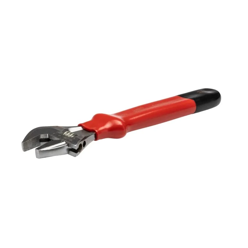 Bahco 34 mm Jaw Capacity Adjustable Spanner with Insulated Handle, Chrome Finish, VDE/1000V Approved, 310mm Overall 8073V