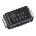 onsemi Surface Mount Schottky Diode 40 V 3 A, 2-Pin DO-214AC MBRA340T3G