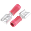 JST Red Insulated Female Spade Connector Crimp 6.35 x 0.8 mm Tab Size 22 AWG to 16 AWG FVDDF1.25-250A(S)(LF)