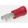 JST Red Insulated Female Spade Connector Crimp 4.75 x 1 mm Tab Size 22 AWG to 16 AWG FVDDF1.25-187A-10(LF)