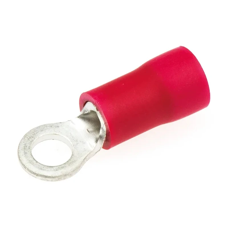 JST FV Insulated Ring Terminal M3 Stud Size 22 AWG 16 AWG Wire Size Red FVWS1.25-3(LF)