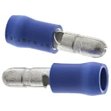 JST Insulated Blue Crimp Bullet Connector 16 AWG to 14 AWG, 4 mm Bullet Diameter, Male FVDGM2.5