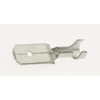 JST Tab-on Tab Silver Uninsulated Male Spade Connector Crimp 6.35 x 0.8 mm 20 AWG to 14 AWG LOM-51T-250
