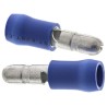 JST Insulated Blue Crimp Bullet Connector 16 AWG to 14 AWG 4 mm Bullet Diameter Male FVDGM2.5