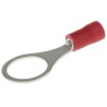 JST FV Insulated Ring Terminal M10 Stud Size 22 AWG to 16 AWG Wire, Vinyl Insulation, Red FVWS1.25-10(LF)