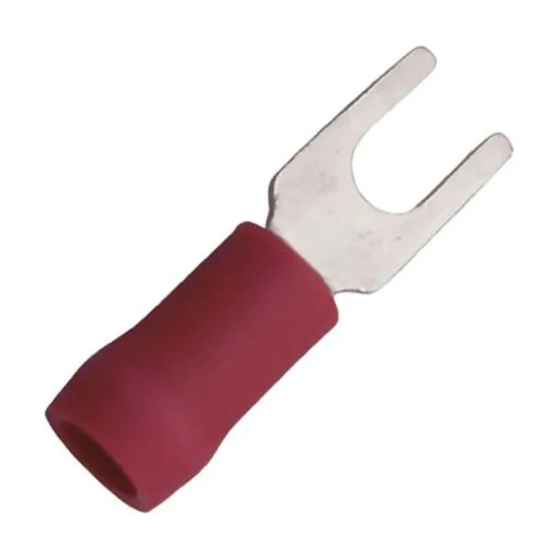 JST Insulated Fork Terminal, 22 AWG to 16 AWG, M3.5 Stud Size Vinyl Insulation Red FVWS1.25-YS3A(LF)