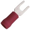 JST Insulated Fork Terminal, 22 AWG to 16 AWG, M3.5 Stud Size Vinyl Insulation Red FVWS1.25-YS3A(LF)