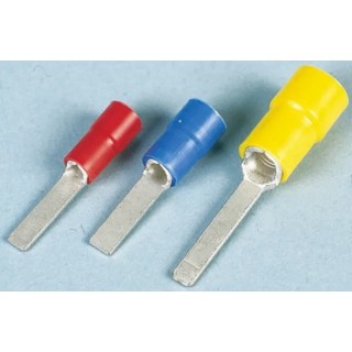 JST Insulated Crimp Blade Terminal Blue Vinyl 16 AWG to 14 AWG Copper Tin-Plated Contact 18 mm Blade Length FVWS2-AF2.3A