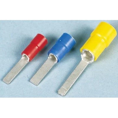 JST Insulated Crimp Blade Terminal Blue Vinyl 16 AWG to 14 AWG Copper Tin-Plated Contact 18 mm Blade Length FVWS2-AF2.3A