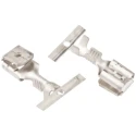 JST Silver Uninsulated Female Spade Connector, Crimp, 6.35 x 0.8 mm Tab Size, 20 AWG to 17 AWG LPB-1.0T-250N