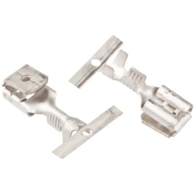 JST Silver Uninsulated Female Spade Connector, Crimp, 6.35 x 0.8 mm Tab Size, 20 AWG to 17 AWG LPB-1.0T-250N