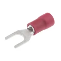 JST FVWS1.25-YS4A(LF) Insulated Fork Terminal 22 AWG to 16 AWG, M4 Stud Size, Vinyl Insulation, Red