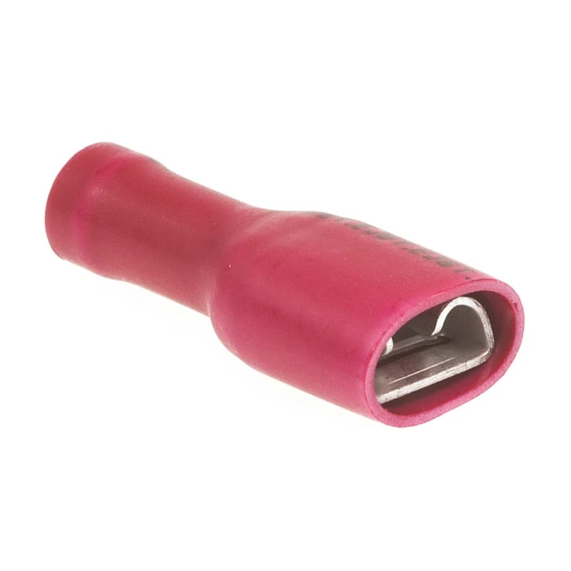 JST Red Insulated Female Spade Connector Crimp 6.35 x 0.8 mm Tab Size 22 AWG to 16 AWG FLVDDF1.25-250A S LF