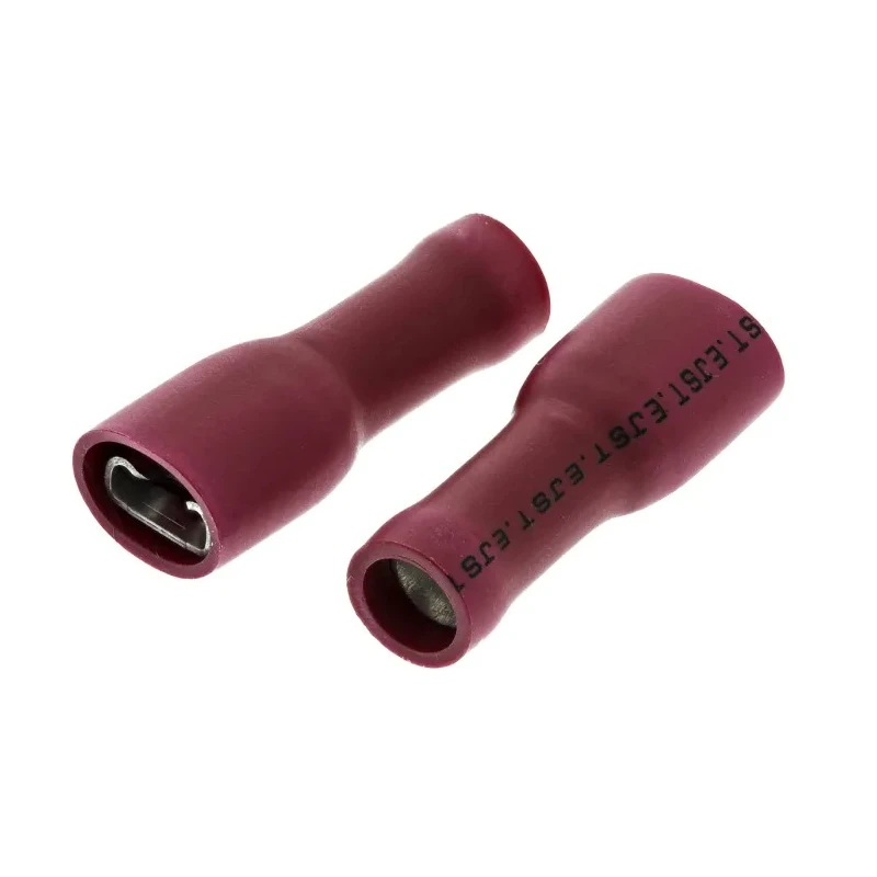 JST Red Insulated Female Spade Connector Crimp 4.75 x 0.5 mm Tab Size 22 AWG to 16 AWG FLVDDF1.25-187A-5PA S LF