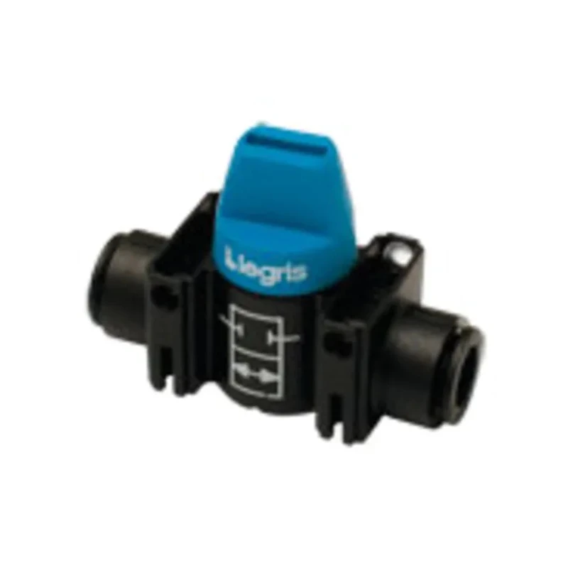 Legris Lever Pneumatic Manual Control Valve 7910 Series, G Thread, 8 mm, Blue Control Button, 10 bar Max Pressure 7910 08 00