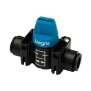 Legris Lever Pneumatic Manual Control Valve Series 7910, G Thread, Blue Control Button, 10 bar Max Pressure 7910 04 00