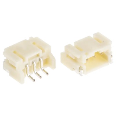 JST PH Series Right Angle Surface PCB Header, 3 Contact(s), 2 mm Pitch, 1 Row, Shrouded S3B-PH-SM4-TB(LF)(SN)