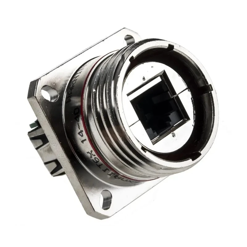 Amphenol Socapex RJFTVX Series RJ45 Connector Female, Panel Mount, Cat5e Shielded Straight 1 Port 8 Way RJ45