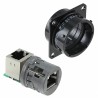 Amphenol Socapex RJF Series RJ45 Connector Female Panel Mount Cat5e Shielded Right Angle 1 Port 8 Way