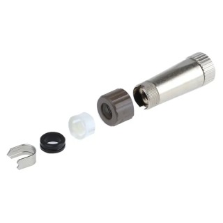Hirose Circular Connector Miniature Cable Plug, Male, 20 Contacts, 2A, IP67 IP68, Zinc Alloy Housing, Solder LF13WBP-20P
