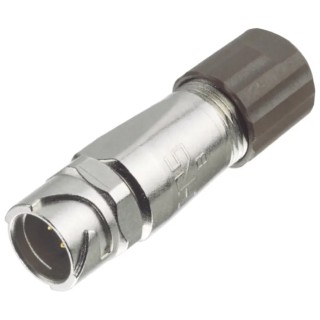 Hirose Miniature Circular Connector, 4 Contacts, Cable Mount, Plug, Male, 125V, 10A, IP67 IP68, Zinc Alloy Housing LF10WBJ-4P