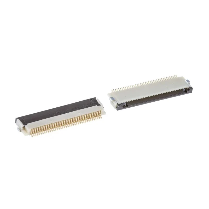 Hirose 0.5 mm Pitch 40 Way Right Angle Female FPC Connector, Solder FH12