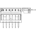 Molex Micro-Latch Series Straight Through Hole PCB Header, 5 Contacts, 2 mm Pitch, 1 Row, Shrouded 53253-0570