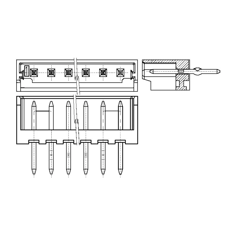 Molex Micro-Latch Series Straight Through Hole PCB Header, 5 Contacts, 2 mm Pitch, 1 Row, Shrouded 53253-0570