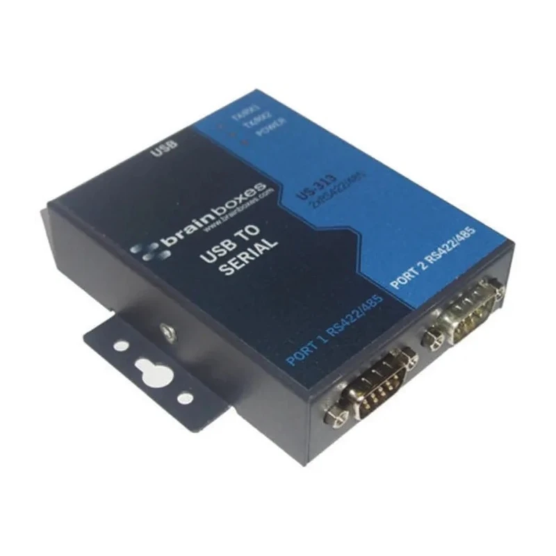 Brainboxes USB 2.0 Interface Converter 2 Ports USB Type B Input US-313