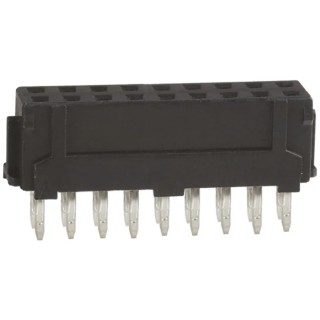 Hirose DF11 Series Straight Through Hole PCB Socket, 18-Contact, 2 Row, 2 mm Pitch, Solder Termination DF11