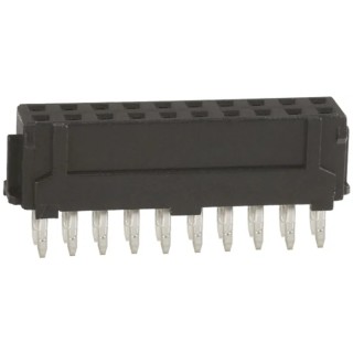 Hirose DF11 Series Straight Through Hole PCB Socket, 20-Contact, 2 Row, 2 mm Pitch, 250V, 2A, Polyamide Housing DF11