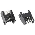 Hirose DF11 Series Right Angle Through Hole PCB Header 6 Contact 2 mm Pitch 2 Row Shrouded DF11